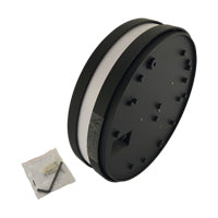CGC STAX Round Black LED Outdoor Wall Light Bulkhead with House Number Pack