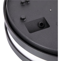 CGC STAX Round Black LED Outdoor Wall Light Bulkhead with House Number Pack
