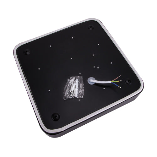 CGC LUNA Black Square Ceiling Wall Light Surface Mount 24W
