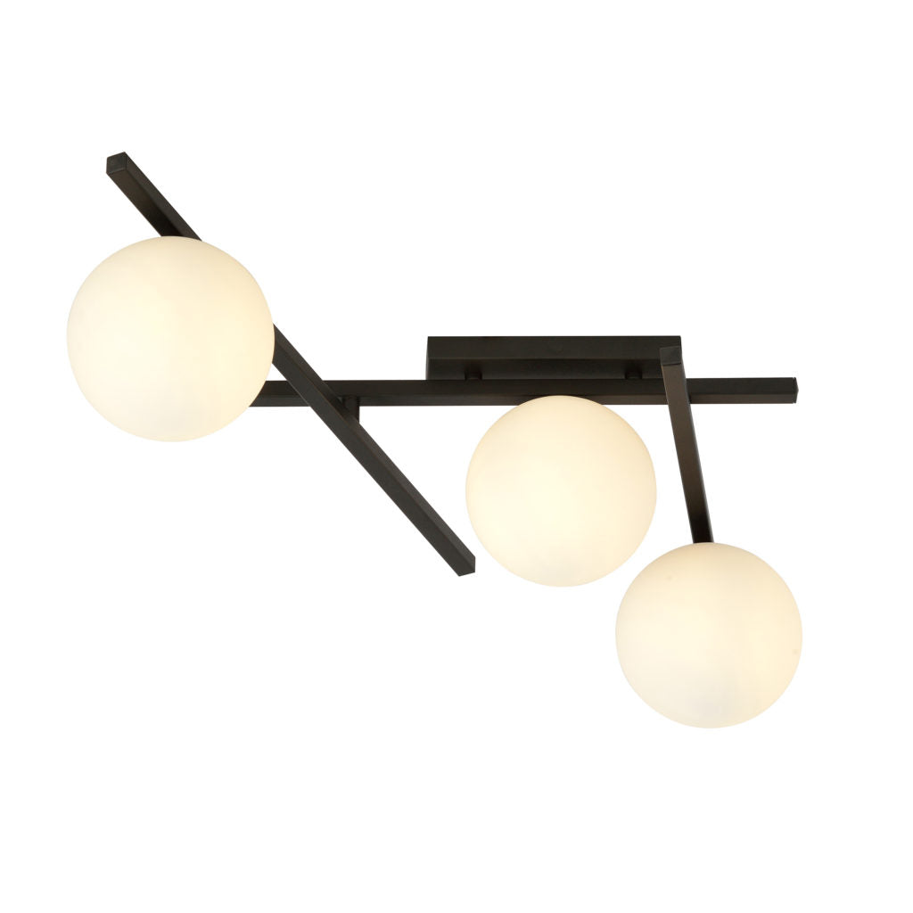 CGC SMART 3 BLACK/OPAL CEILING LAMP LIGHT