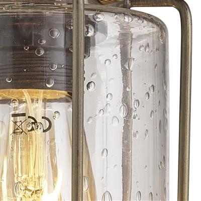 CGC PIPES Antique Brass & Bubble Glass Flush Ceiling Light