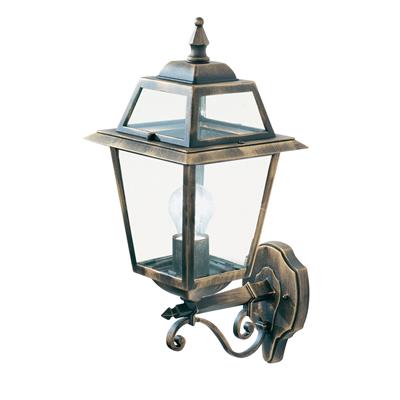 CGC ORLEANS Outdoor Wall Light - Black Gold, Clear Glass