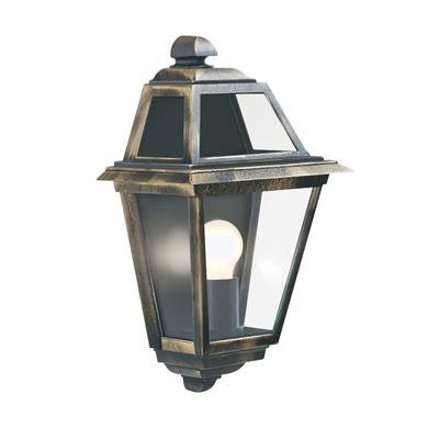 CGC ORLEANS Outdoor Wall Light - Black Gold, Glass