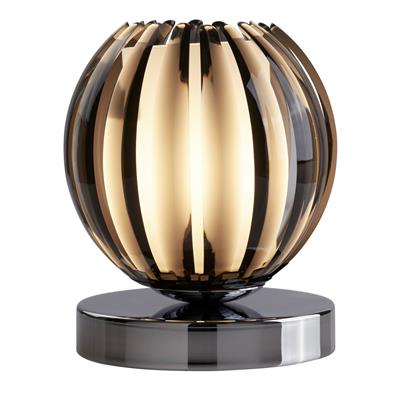 CGC CLAW Touch Table Lamp - Smoked Acrylic, Glass & Chrome