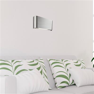 CGC MATCH Satin Silver Up/Down LED Wall Light