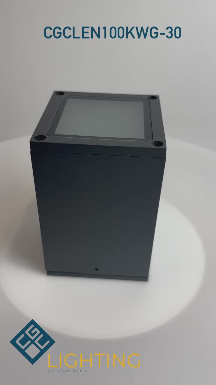 Load video: Our Len ceiling outdoor porch light delivers on style and durability and is a smart choice for your exterior lighting. With its dark grey powder coated aluminium construction teamed with clear polycarbonate diffuser, this lantern is hardwearing and rust and weatherproof. Built for life outdoors, it has an IP54 rating which means it can withstand the harshest of weather conditions. For sophisticated yet robust outdoor lighting, our Len dark grey outdoor ceiling spot light is a strong contender.