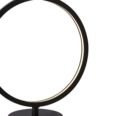 CGC CIRQUE LED Ring Table Lamp - Black Metal
