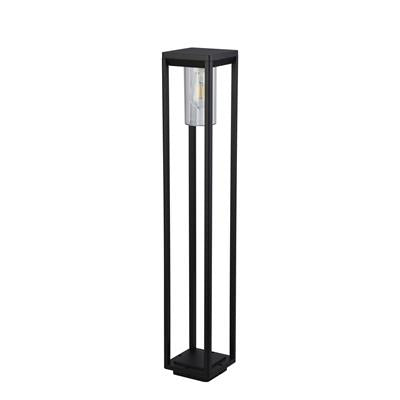 When you need to light up specific areas of your garden or patio, this stunning 900mm Atlanta outdoor floor lamp is a modern alternative. With a design inspired by modern indoor lanterns, it provides a brilliant glow thanks to it's open design. The die cast aluminium frame stands at 27cm tall and has a sand black finish with a clear cylindrical PC shade which protects the bulb from the elements. This item is IP44 rated and fully splashproof to protect against the elements.