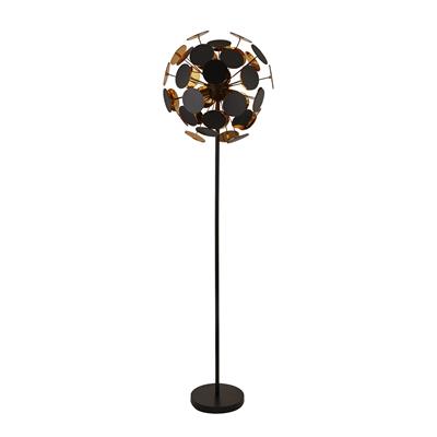 CGC DISCUS Black Metal & PC Discs Floor Lamp