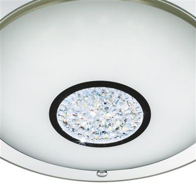 CGC PORTLAND LED Bathroom Flush - Chrome, Glass & Ice