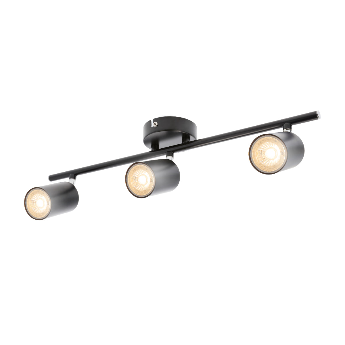 Our Jack 3 Light Spotlight Bar is the perfect addition to your interior lighting arrangements, finished in black it's perfect for adding a sleek lighting design to your room. The modern design features 3 adjustable light heads perfect for lighting your kitchen – ensuring all spaces are efficiently illuminated with a practical task light that can be adjusted to your needs.