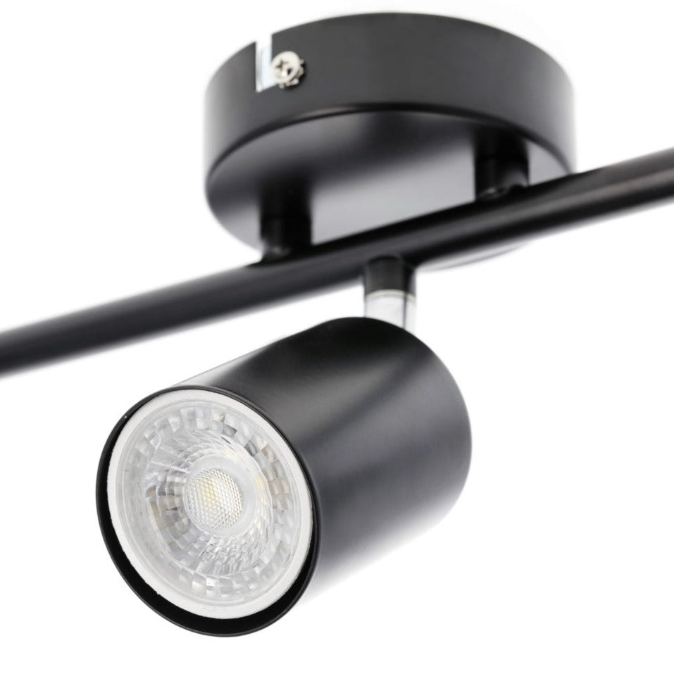 Our Jack 3 Light Spotlight Bar is the perfect addition to your interior lighting arrangements, finished in black it's perfect for adding a sleek lighting design to your room. The modern design features 3 adjustable light heads perfect for lighting your kitchen – ensuring all spaces are efficiently illuminated with a practical task light that can be adjusted to your needs.