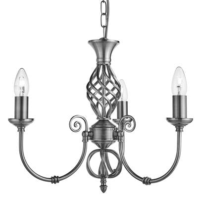 CGC ZANIBAR Satin Silver Ceiling Pendant