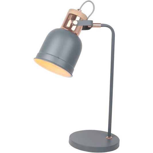 CGC CHAR Grey and Copper Desk Lamp Study Light Adjustable Head