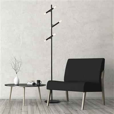 CGC WANDS Black Metal & Acrylic LED Floor Lamp