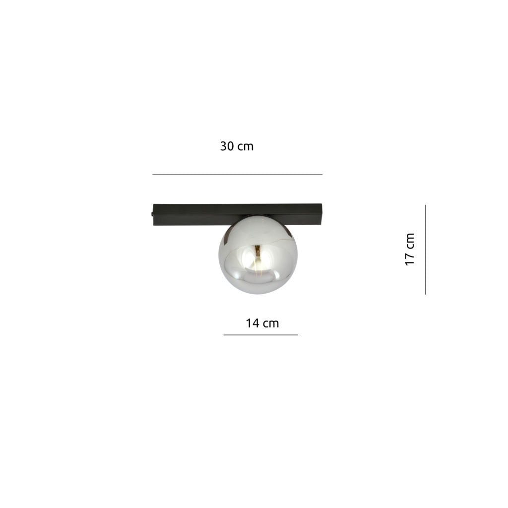 CGC FIT 1 BLACK/GRAFIT CEILING LAMP LIGHT