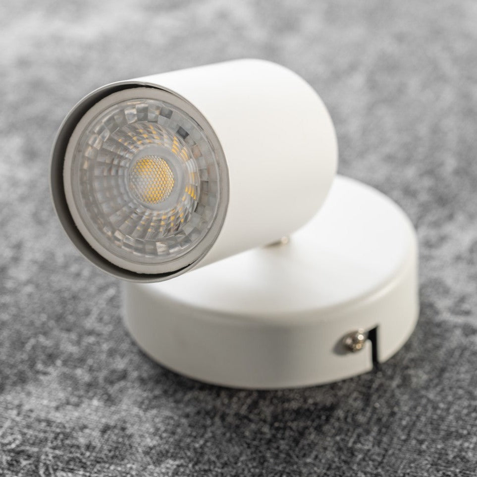 Add an industrial style to your home with the Jack single spotlight wall light finished in white. The wall lamp is also ideal for task lighting due to the adjustable heads providing a focused beam, they would also look stunning as a pair of bedroom reading lights. These lights are LED compatible and energy efficient with the appropriate bulb, saving money on electricity bills.