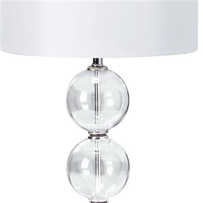 CGC BLISS Table Lamp - Clear Glass Balls with White Shade