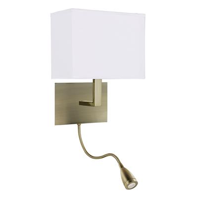 CGC HOTEL Antique Brass Adjustable LED Wall Light