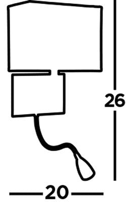 CGC HOTEL Antique Brass Adjustable LED Wall Light