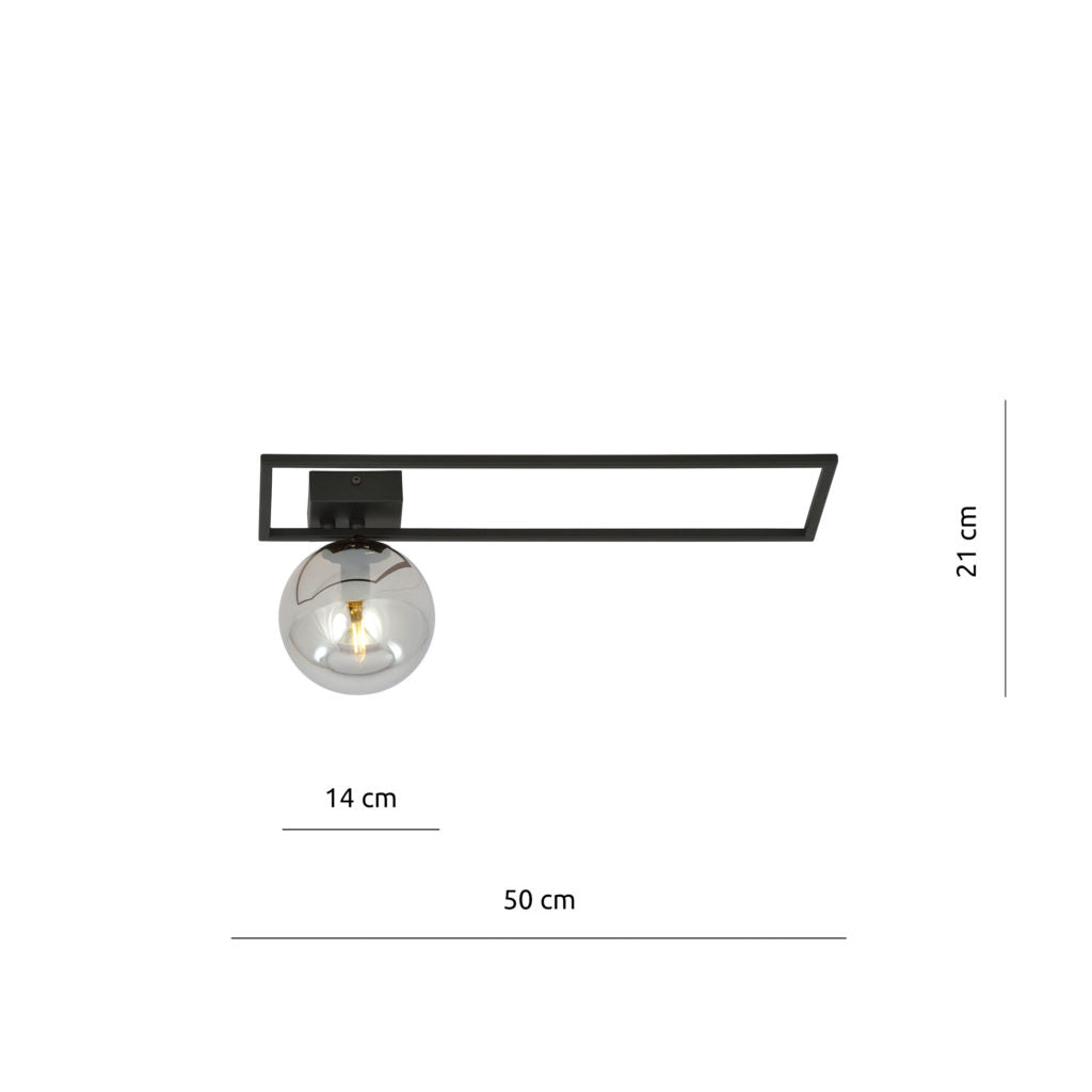 CGC IMAGO 1C BLACK/GRAFIT CEILING LAMP LIGHT