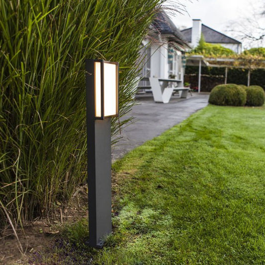 If you’re looking for a grander, more contemporary look for your home’s lighting system, take a browse through our dark grey rectangular LED post light. This product boasts a darker colour, making sure that the appearance blends into the sophisticated design of your home. For a simpler way to bring discrete elegance to your home, consider our dark grey Marla post light. 