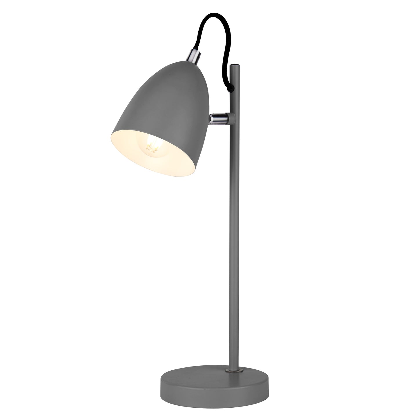CGC KOBIE Large Matt Grey Desk Table Lamp Task Light
