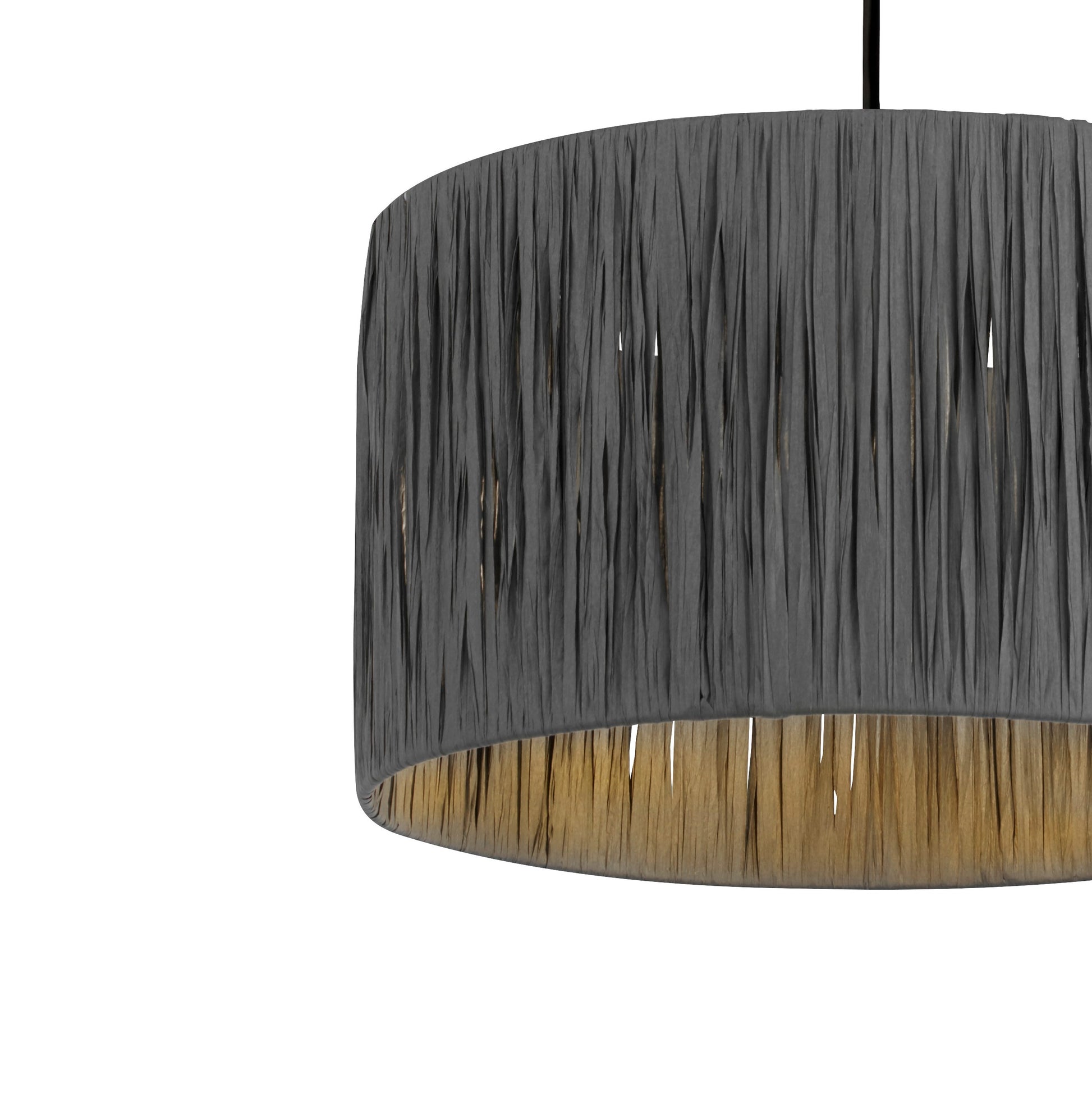 Our Rafi luxury taupe raffia pleated lamp shade is simple yet effective in appearance and we have designed the shade to suit a range of interiors. Easy to fit, it’s crafted from high-quality taupe pleated raffia when lit the light beams through creating a beautiful effect. It has been made to fit both a ceiling light or lamp base.
