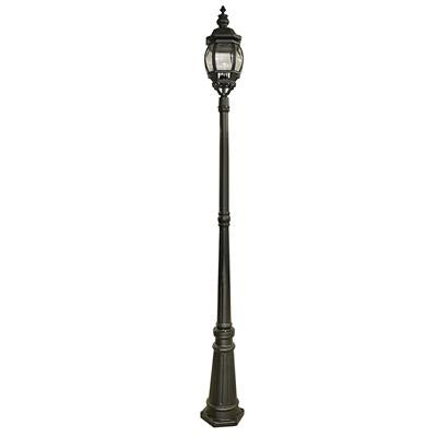 CGC AIRE 221mm Outdoor Post - Silk Black & Glass