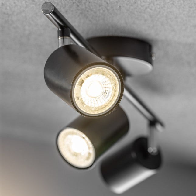 Our Jack 3 Light Spotlight Bar is the perfect addition to your interior lighting arrangements, finished in black it's perfect for adding a sleek lighting design to your room. The modern design features 3 adjustable light heads perfect for lighting your kitchen – ensuring all spaces are efficiently illuminated with a practical task light that can be adjusted to your needs.