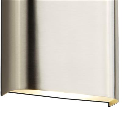 CGC MATCH Satin Silver & Frosted Glass LED Wall Light
