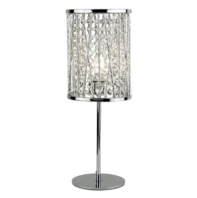 CGC ELISE Table Lamp - Chrome & Crystal Drops