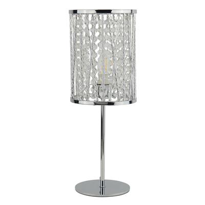 CGC ELISE Table Lamp - Chrome & Crystal Drops