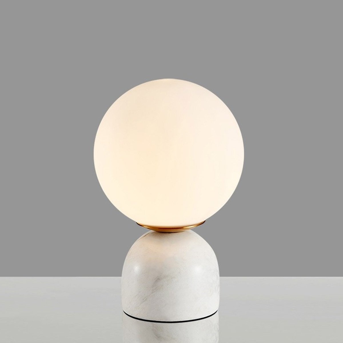CGC JUNIOR White Base Mini Marble Globe Table Light
