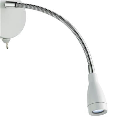 CGC FLEXY LED Adjustable Wall Light - Chrome with White