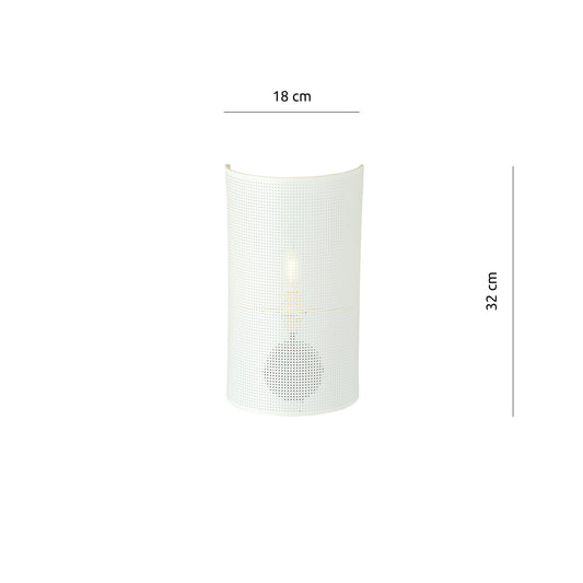 CGC ASTON K1 WHITE/GOLD WALL LAMP LIGHT