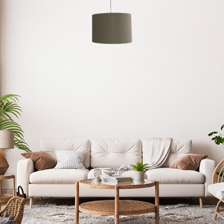 Our Lupo luxury cotton shade is sophisticated in appearance and we have designed the shade to suit a range of interiors. Easy to fit, it’s crafted from high-quality cotton on the outer and has a reflective silver metallic inner. It's made to fit both a ceiling light or lamp base.
