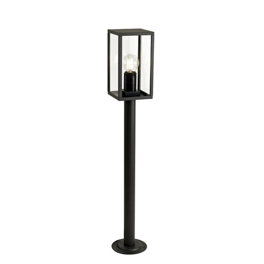 Our Matilda post light creates a beautiful light that illuminates outdoor areas in a pleasant manner with its square clear diffuser. The body of the cylindrical lamp is made of aluminium and has and anthracite finish. When thinking of suitable usage locations driveways, paths, patio area