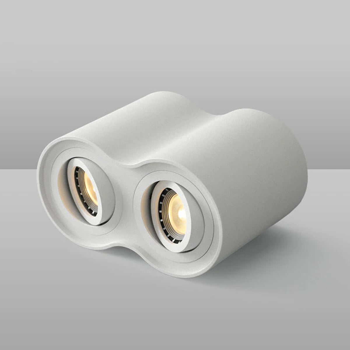 We combine practicality with atmosphere, the result is the Sasha series. These double universal spots can be used wherever you would like. The sleek design will feel like a fits perfectly with all interiors.  Rotating by 360 degrees and complete with a tilted function its allows you to get the desired light output exactly where you want the light to beam. These lights are made from a high quality aluminum and powder coated to an immaculate white finish.