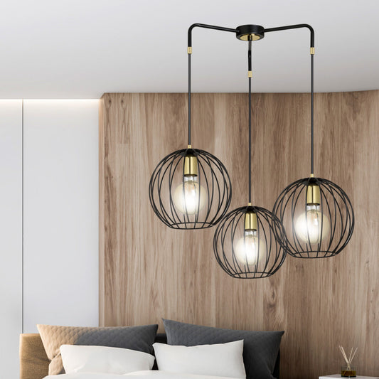 The industrial theme ALBIO lamp bulb hidden in a metal lampshade gives a very interesting visual effect when the light is turned on giving off a Scandinavian style and the length of the wires can be adjusted to your needs, and the lamp evenly illuminates even a large areas. Would look great above a kitchen island or table however would fit in most home arrangements.