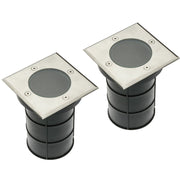 CGC BRIDGET 2 Square Large Stainless Steel Inground Or Decking Lights