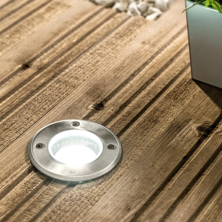 Our Meadow inground lights are a modern way to enhance and illuminate an outside space, adding ambience to a garden as well as practicality at night. These lights are the perfect solution to illuminate paths, seating areas and steps which will achieve an impressive look in any space.