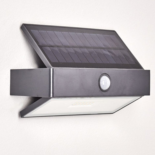 CGC DANNY Dark Grey LED Solar Wall Light With Motion Sensor