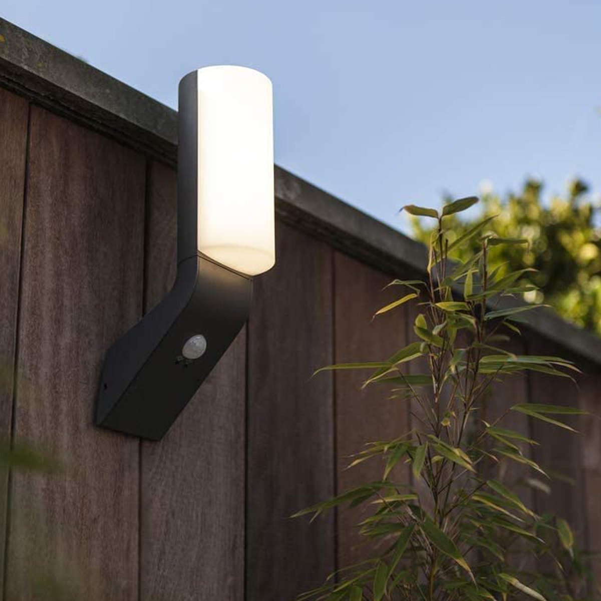 CGC IVY Grey Slim LED Outdoor Wall Light With Motion Sensor