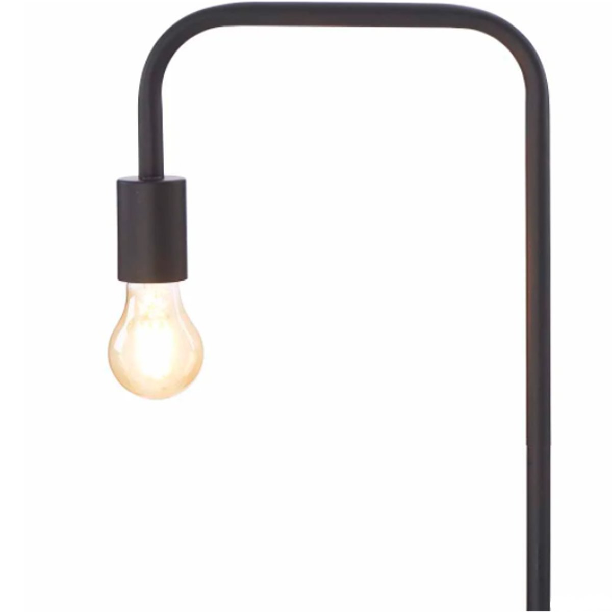 CGC CAITLIN Matt Black Curved Metal Floor Lamp