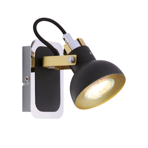 Our new Saff light is in a signature dome shape with contrasting gold trim. One GU10 bulb is required as it enhances such a warm and inviting glow from the contrasting inner. Its Chrome back plate gives it a extra modern look.