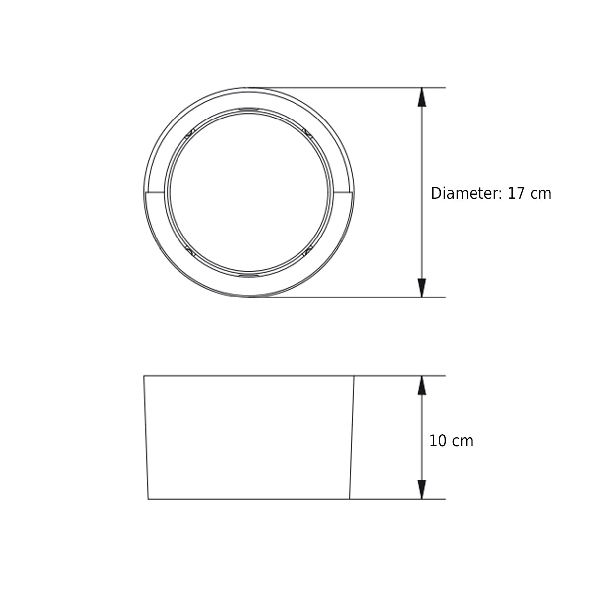 Sophia black and white round wall light is an modern simple fitting with a black polycarbonate body and opal diffuser. This stylish wall light is perfect for adding a pinch of modern flavour to doorways, sheds, patios, porch, driveways, garages, sheds, and more. This fitting is IP65 rated which makes it fully weatherproof light fitting.