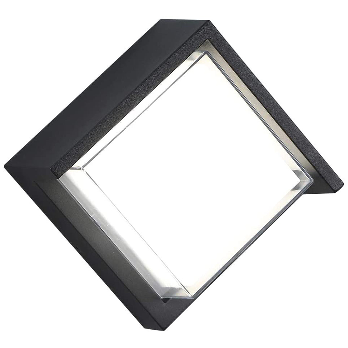 Sophia black and white square wall light is an modern simple fitting with a black polycarbonate body and opal diffuser. This stylish wall light is perfect for adding a pinch of modern flavour to doorways, sheds, patios, porch, driveways, garages, sheds, and more. This fitting is IP65 rated which makes it fully weatherproof light fitting.