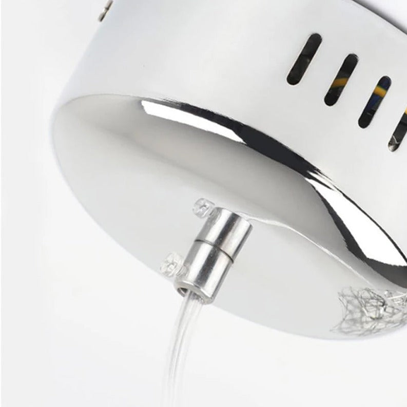 Our striking silver starburst light is inspired by elements of the night sky, comprising of delicately crafted steel and covered in LED lights  The light will create a talking point in any space and can be placed together with the other size starburst lights to create something truly spectacular 