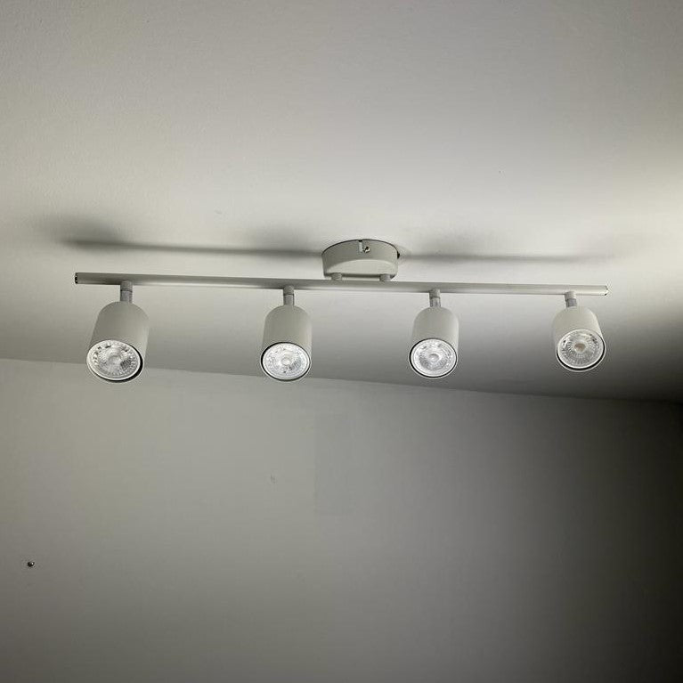 CGC LAYLA Adjustable White Four Spotlight Ceiling Bar